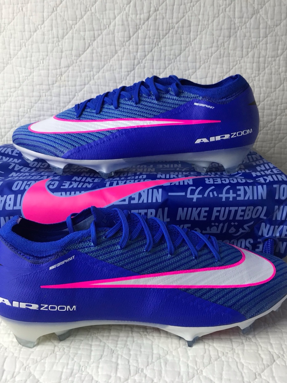 Nike Zoom Vapor 16 Elite FG Soccer Cleats Men’s SZ 9.5 Racer Blue FQ1457-446